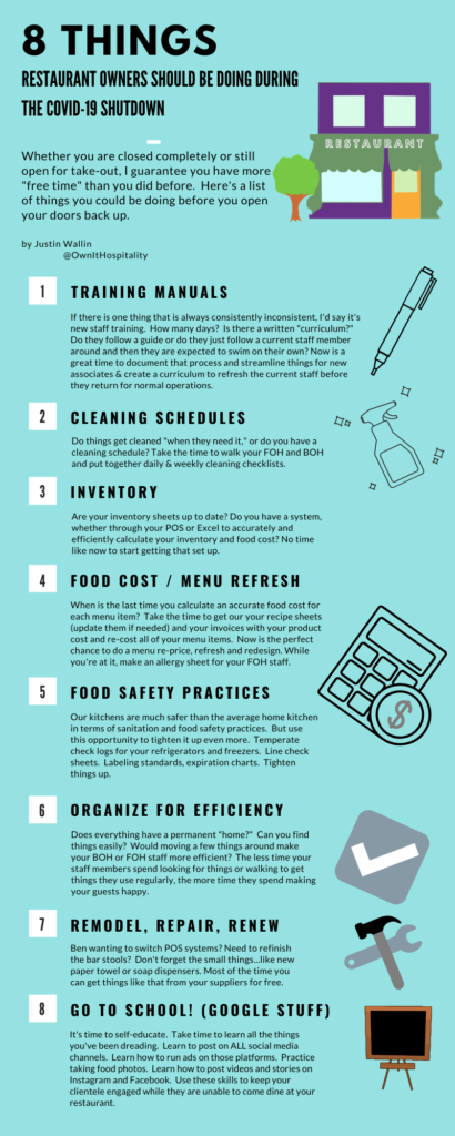 8 Things restaurant owners should be doing right now